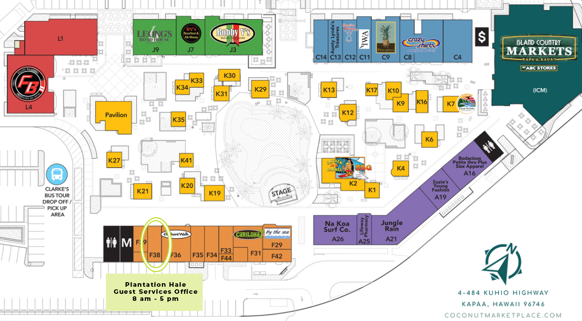 Map of Coconut Marketplace